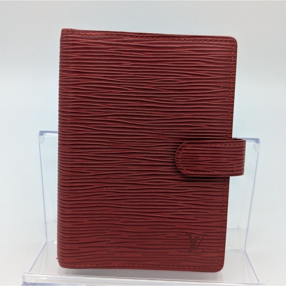 Louis Vuitton Red Epi Agenda